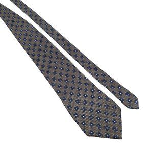 XYZ Inc Mens Necktie Designer Blue Gray Accessory Office Work Casual Dad Gift